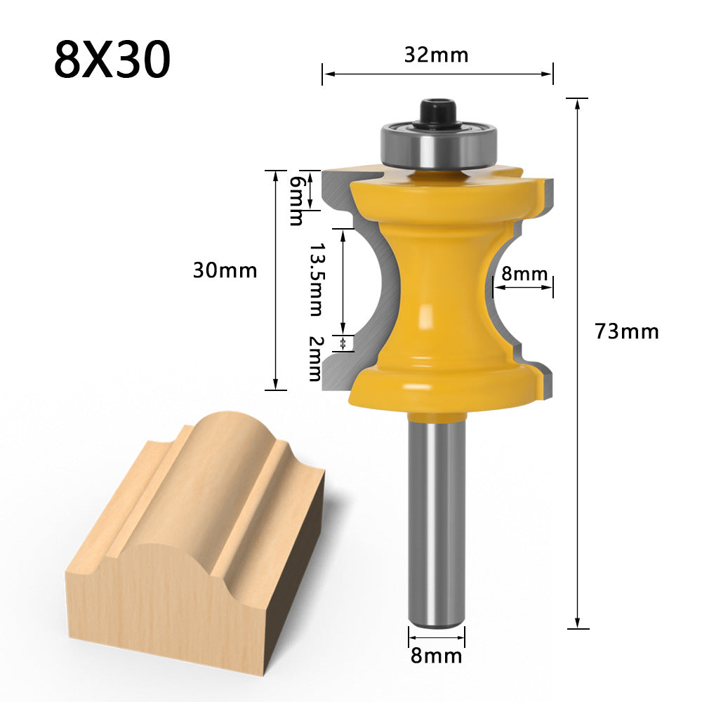 8 handle concave nose knife engraving machine woodworking knife table and chair line knife arc knife door edge line engraving machine