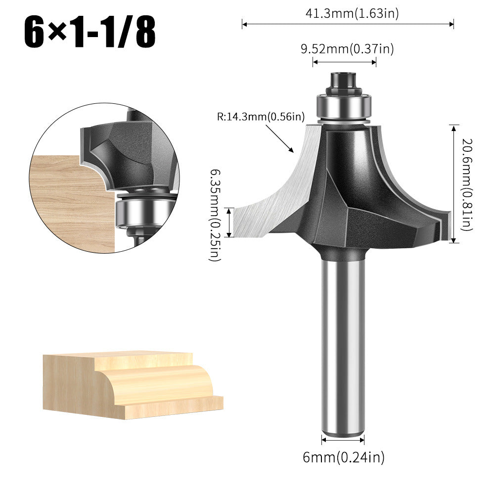 Woodworking Minzai Knife 6 Handles 12 Handles Line Knife Cabinet Door Panel Slotting Edge Trimming Milling Knife Edge Trimming Machine Knife Gong Machine Knife Carving