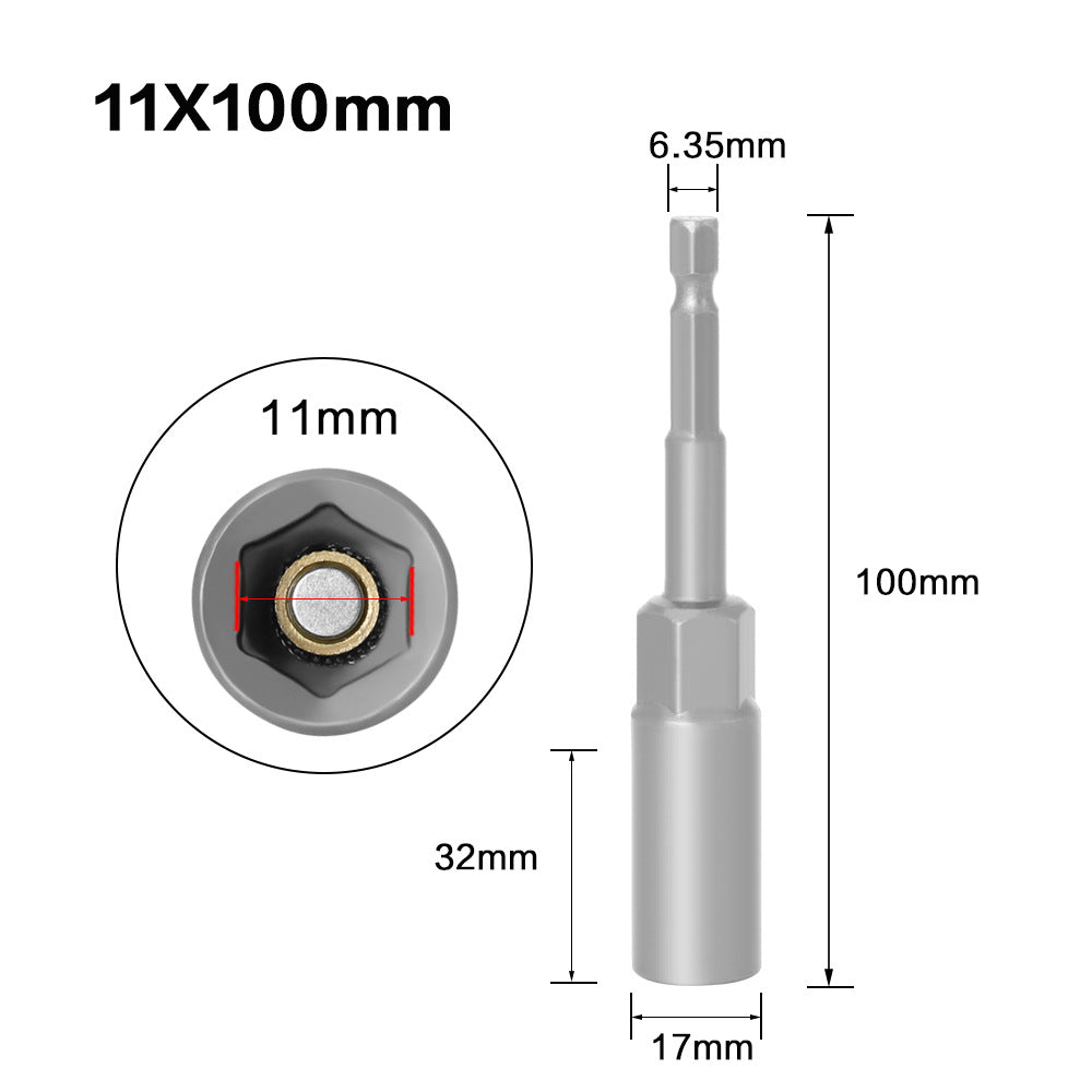 Hexagonal Shank Deepening Sleeve Pneumatic Deepening Sleeve Inner Hexagonal Wind Head Nut Quick Sleeve Tool