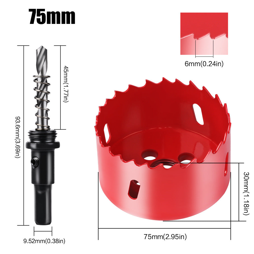 M42 Bi Metal Hole Saw Set for Wood Metal Pipe Aluminum Drywall Drilling PV Woodworking Kit