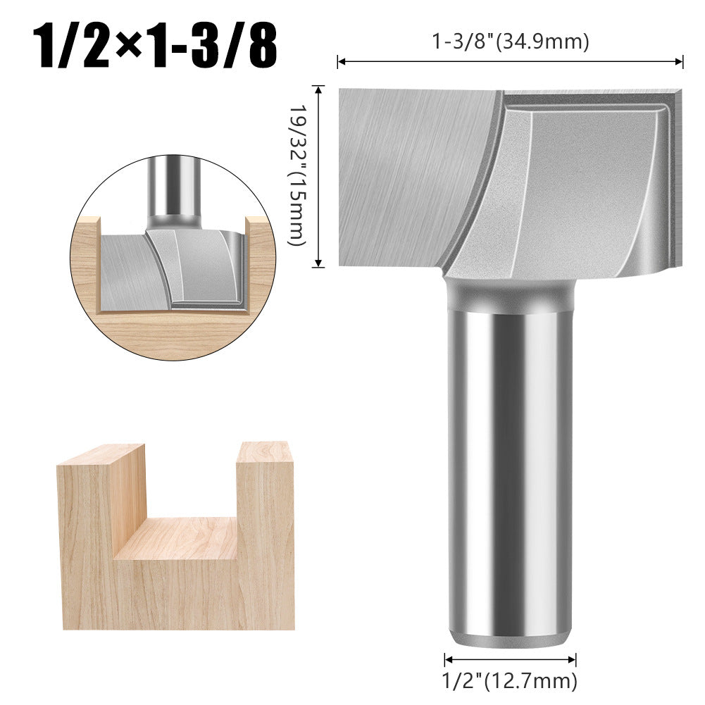 1/4 handle 1/2 handle bottom cleaning cutter woodworking milling cutter bakelite slotting cutter trimming machine cutter head engraving machine gong knife