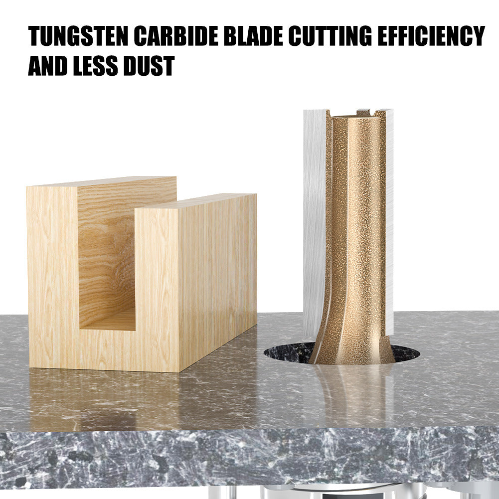 1/2 handle professional grade three-blade straight knife woodworking special milling cutter head slotting knife woodworking knife trimming grooving knife flat bottom