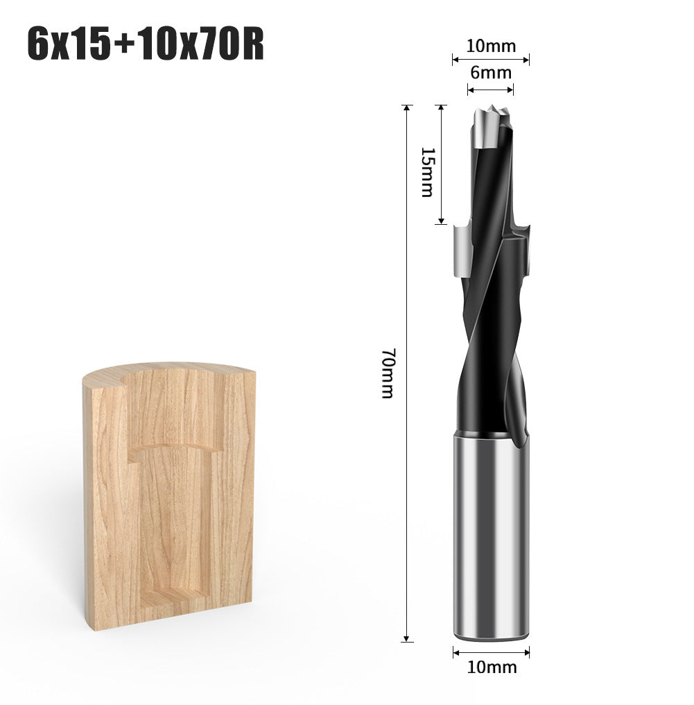 Step Drill Three-in-One Drill Secondary Drill Alloy Woodworking Step Drill Side Hole Machine Drill Bag Countersunk Hole Woodworking Row Drill Bit