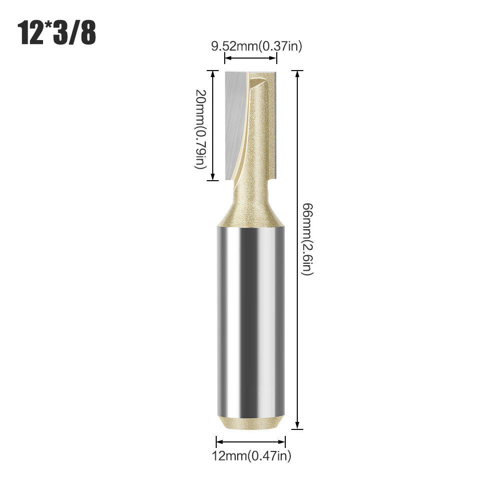 Professional grade 6 handle 12 handle bottom cleaning knife slotting knife flat bottom cutter milling bottom engraving machine carbide woodworking milling cutter