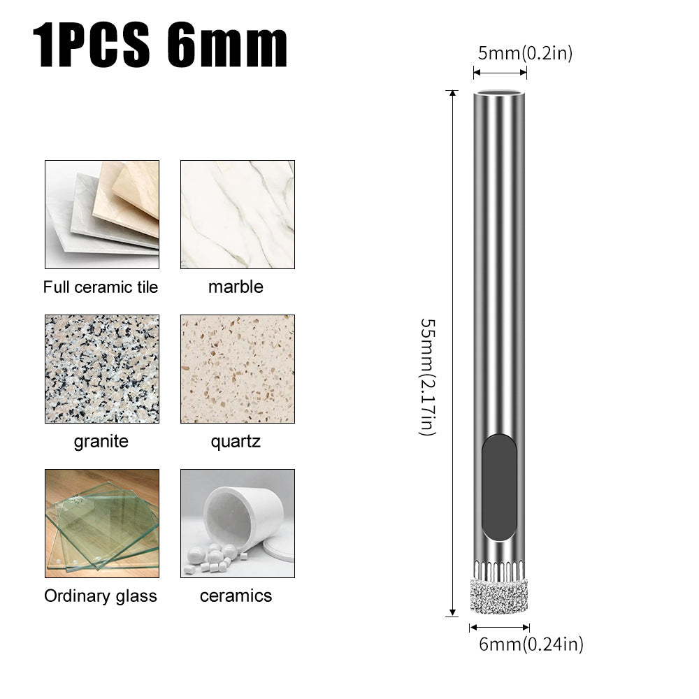 Diamond high-quality integrated steel glass drill bit, tile wall marble hole punch, electroplated drill bit glass opening