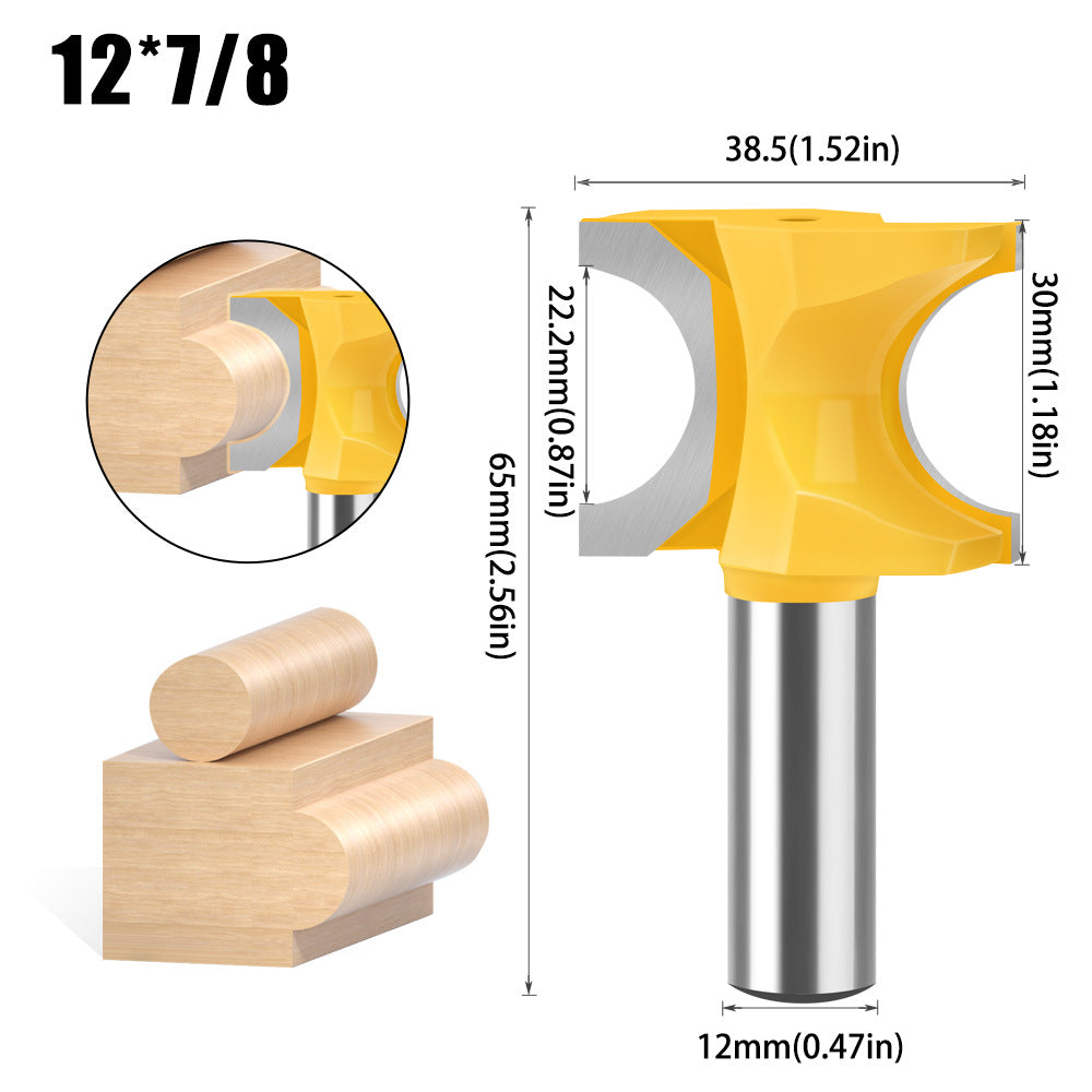Semicircular knife, woodworking positive semicircular knife, arc knife engraving milling cutter trimming knife fancy knife 12 handles 6 handles trimming knife
