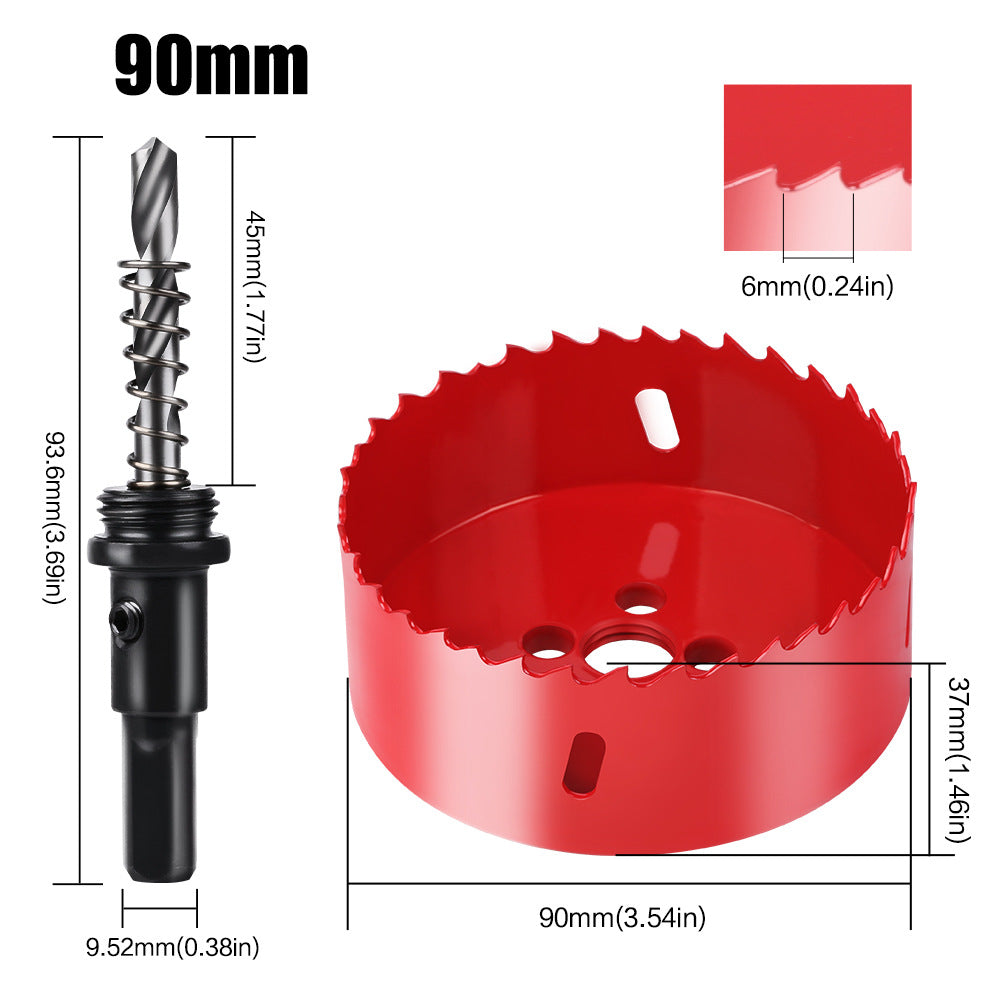 M42 Bi Metal Hole Saw Set for Wood Metal Pipe Aluminum Drywall Drilling PV Woodworking Kit