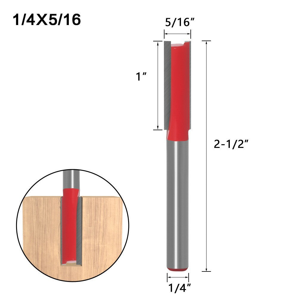 Extended Woodworking Double Blade Straight Knife Engraving Woodworking Milling Cutter Edge Trimming Machine Knife Head 1/2 1/4 Handle Knife Head Straight Knife