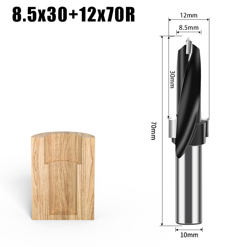 Step Drill Three-in-One Drill Secondary Drill Alloy Woodworking Step Drill Side Hole Machine Drill Bag Countersunk Hole Woodworking Row Drill Bit