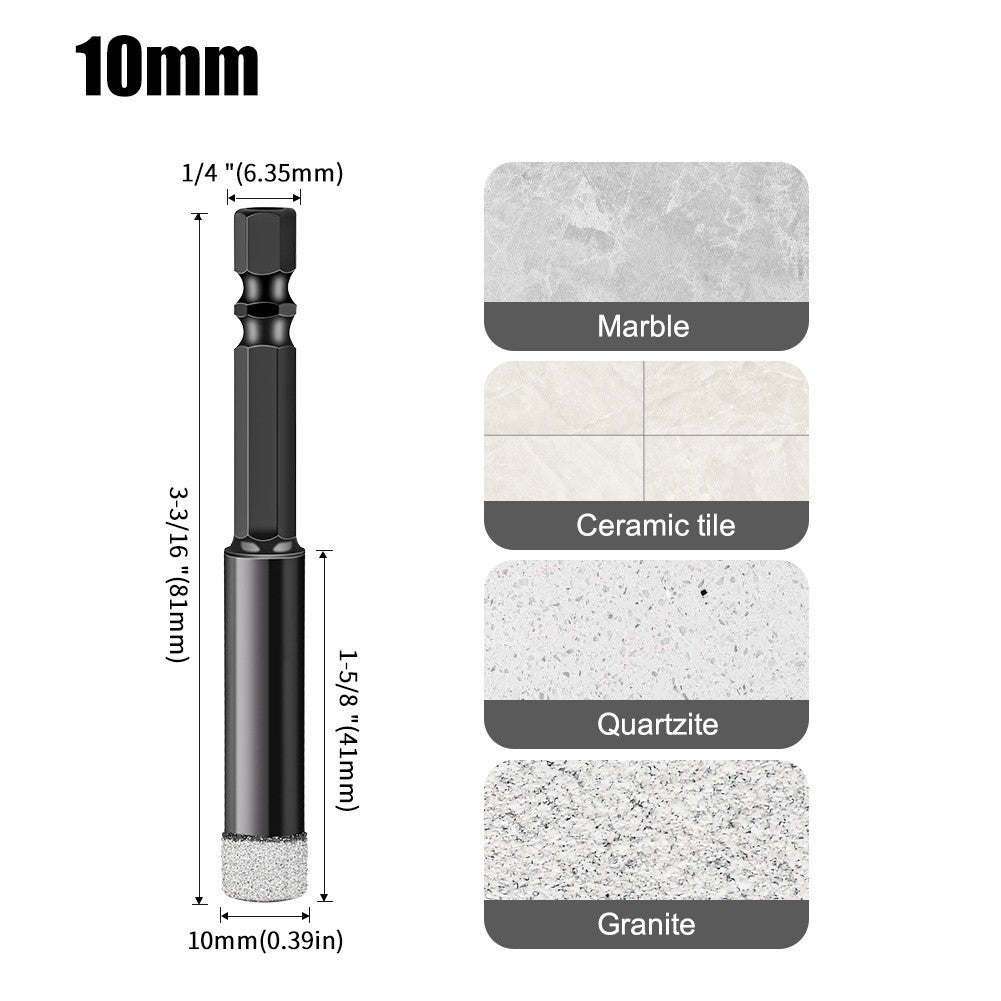 Emery professional stone hole opener, ceramic tile marble dry drilling bit, stone slate drilling bit