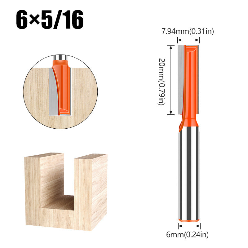 6Mm woodworking bottom cleaning knife slotting knife woodworking milling cutter notch knife edge trimming machine cutter head grooving straight cutter head