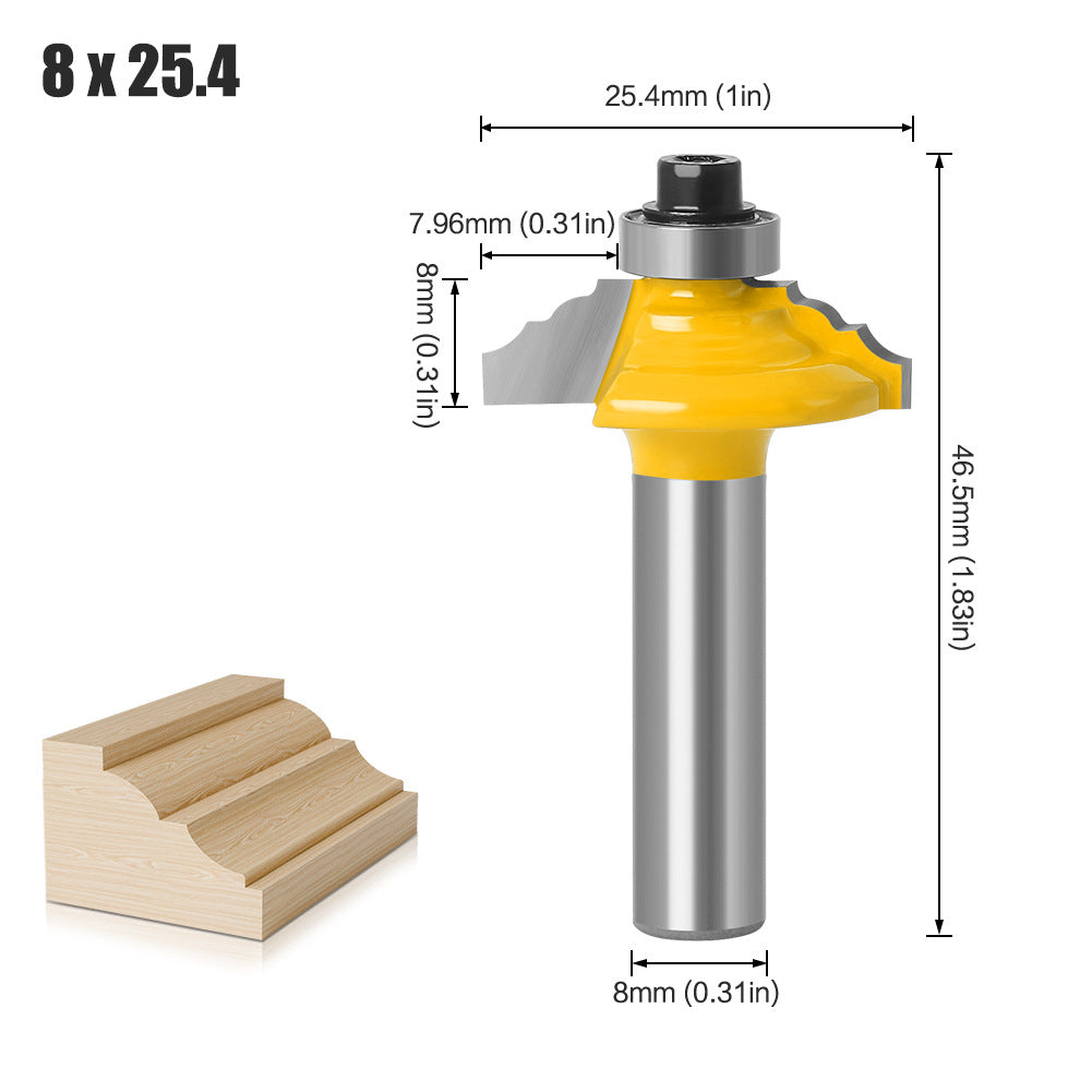 8Mm handle line cutter Lace router Line cutter Cabinet door panel woodworking engraving knife Gong knife