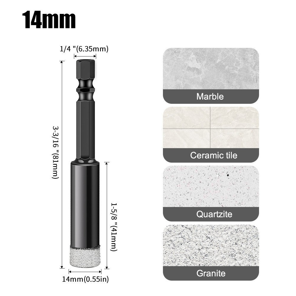 Emery professional stone hole opener, ceramic tile marble dry drilling bit, stone slate drilling bit
