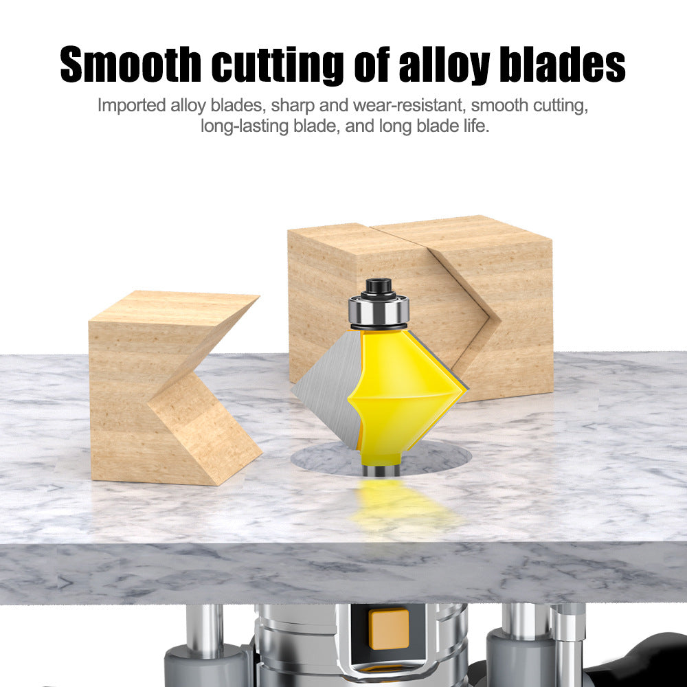 1/2 handle 8 handle woodworking milling cutter 90 ° mortise cutter slotting cutter splicing cutter woodworking milling cutter router