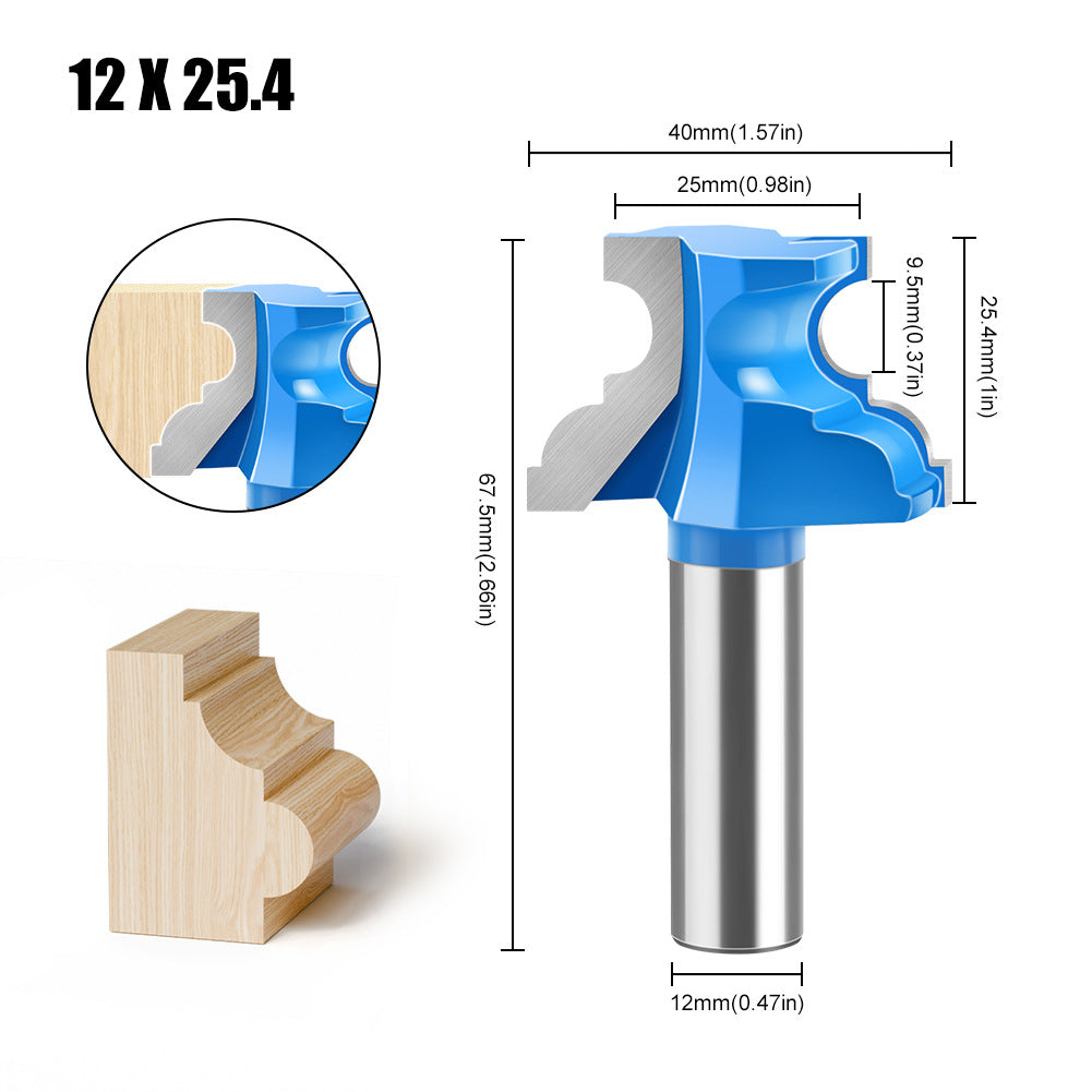 Convex Emperor Knife Minhuang Knife Polygonal Knife Engraving Machine Armrest Knife Woodworking Knife Table and Chair Line Knife Arc Knife Door Edge Knife