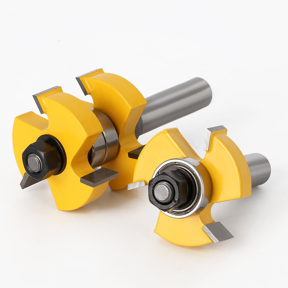 3-tooth T-shaped tenon knife, plywood knife, floor cutter, woodworking milling cutter, engraving machine cutter head, foreign trade export