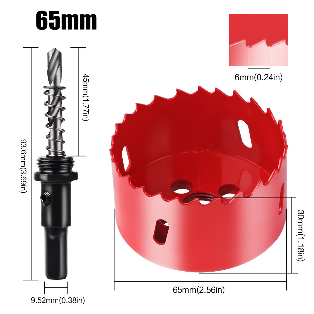 M42 Bi Metal Hole Saw Set for Wood Metal Pipe Aluminum Drywall Drilling PV Woodworking Kit