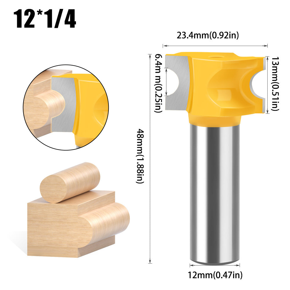 Semicircular knife, woodworking positive semicircular knife, arc knife engraving milling cutter trimming knife fancy knife 12 handles 6 handles trimming knife