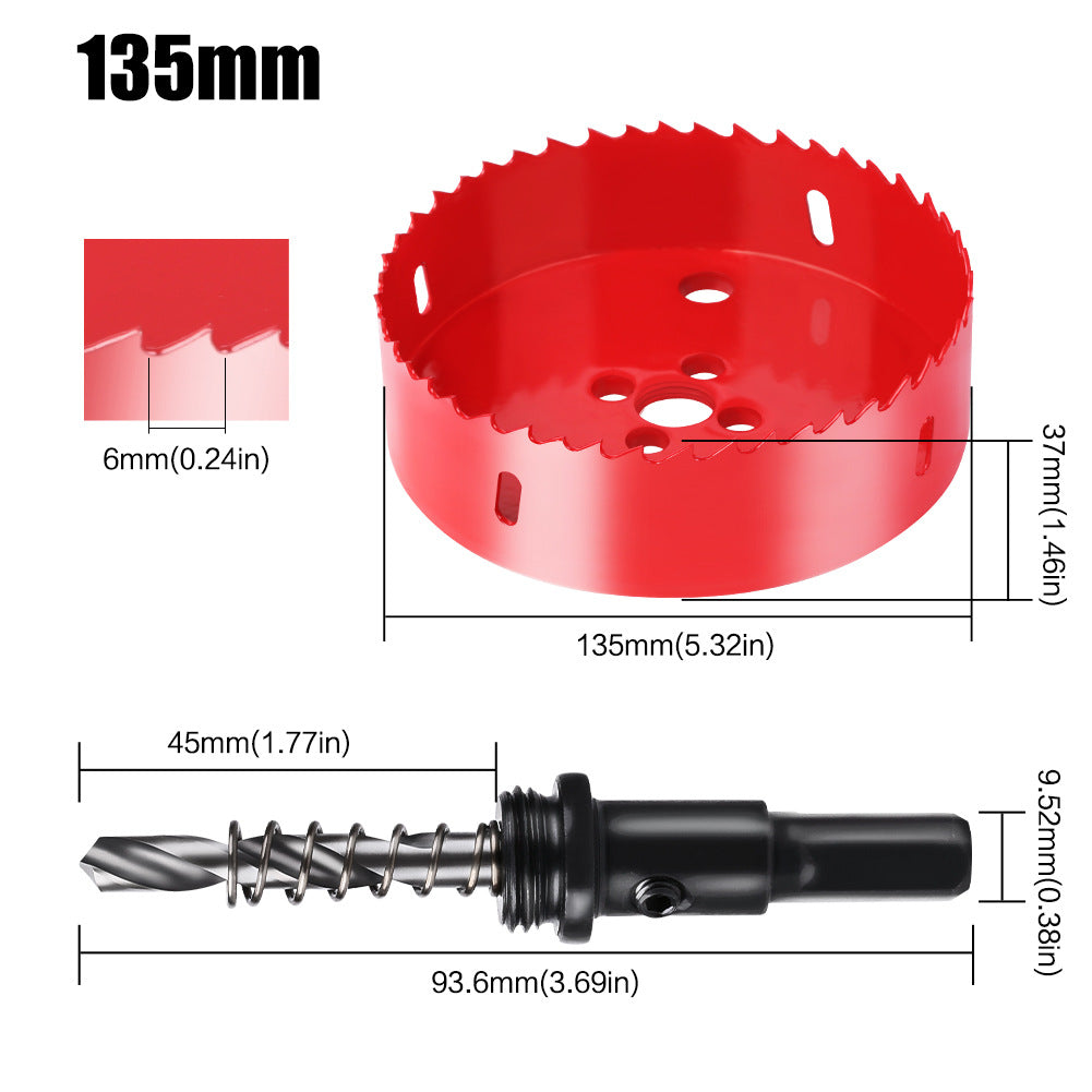 M42 Bi Metal Hole Saw Set for Wood Metal Pipe Aluminum Drywall Drilling PV Woodworking Kit