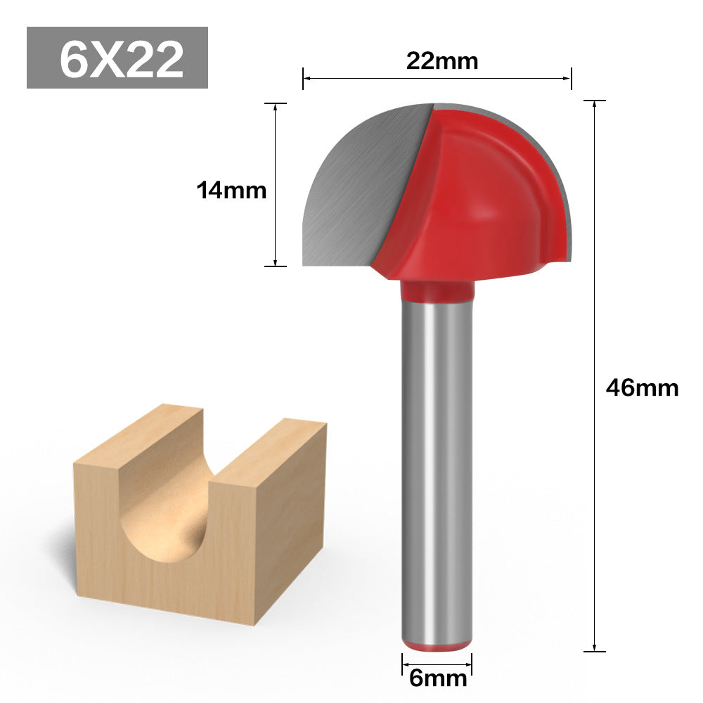 6 handle round bottom lace knife round head knife woodworking semicircular relief knife ball head computer engraving machine ball knife, lace knife
