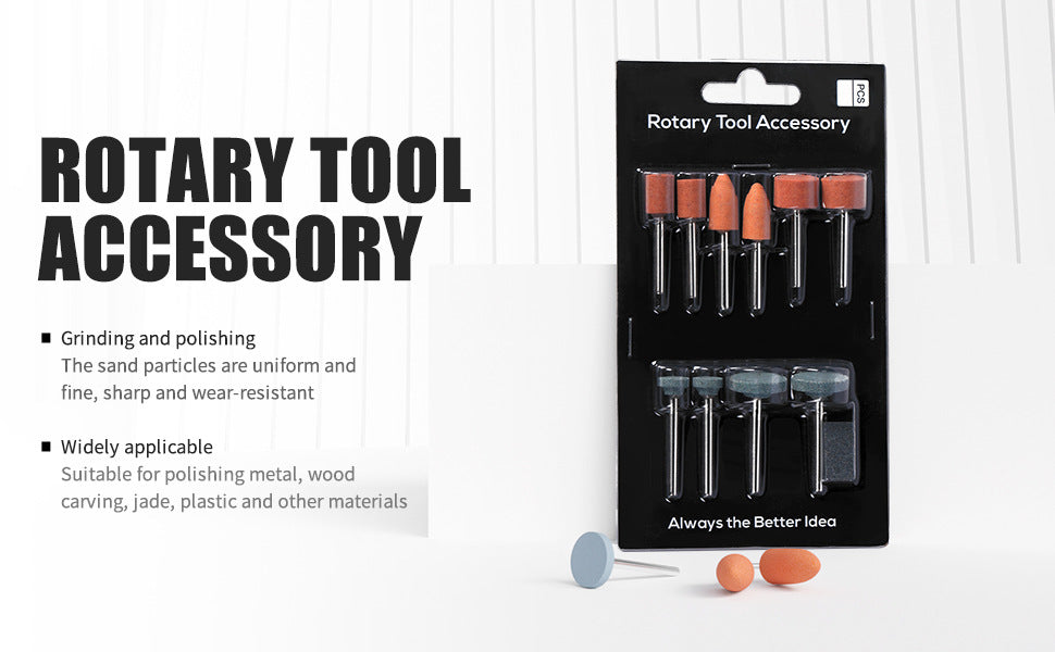 11-Piece Grinding Head Set Grinding Wheel Grinding Head Metal Knife Edge Bullet Grinding Head Metal Wood Polishing Grinder
