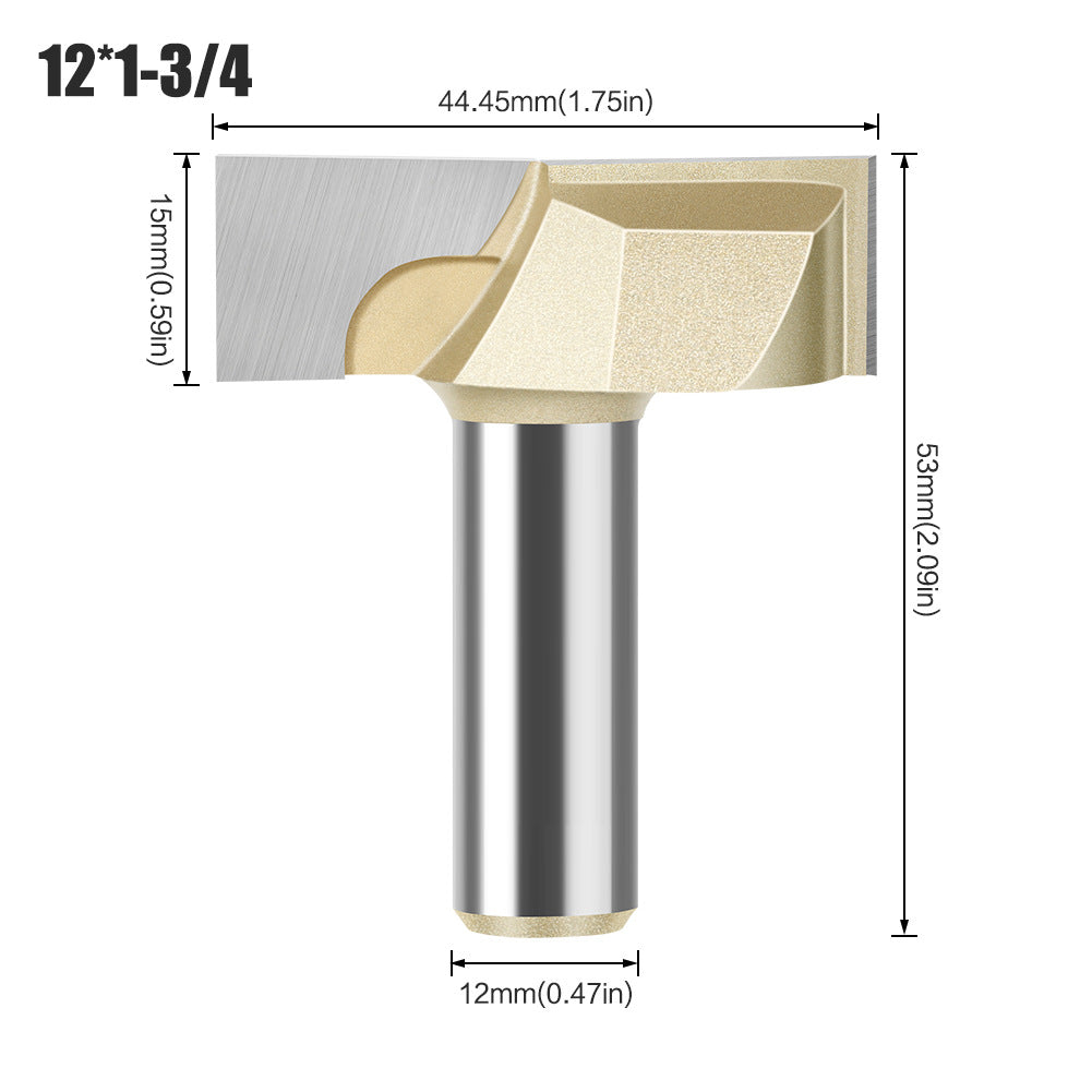 Professional grade 6 handle 12 handle bottom cleaning knife slotting knife flat bottom cutter milling bottom engraving machine carbide woodworking milling cutter