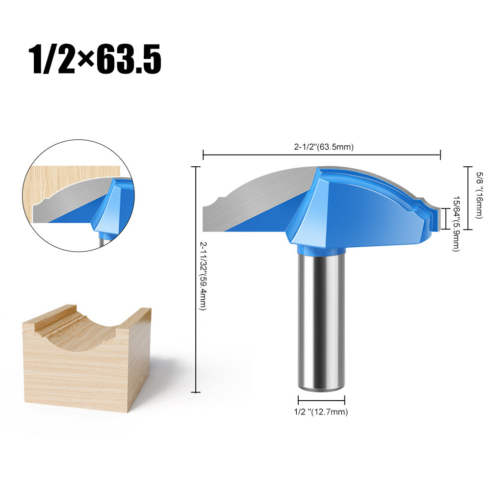 1/2 handle 12 handle pot arc knife line knife cabinet door panel knife flower line knife engraving machine milling cutter cabinet door knife