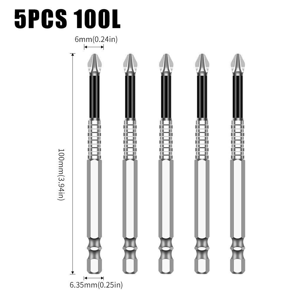 K5 anti-skid batch S2 strong magnetic 5A black anti-skid cross batch, hand drill electric screwdriver high hardness