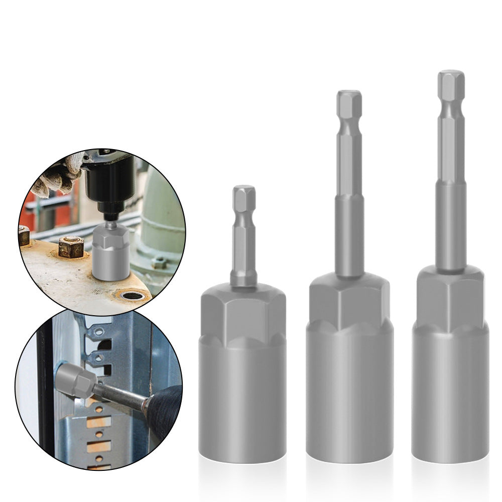 Hexagonal Shank Deepening Sleeve Pneumatic Deepening Sleeve Inner Hexagonal Wind Head Nut Quick Sleeve Tool