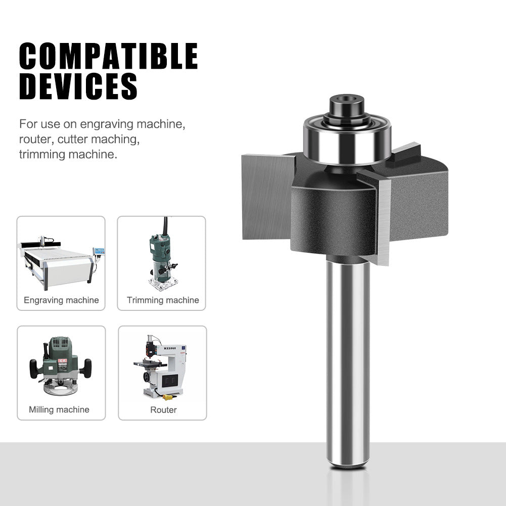 Three-edge ball T-shaped cutter door cover Begonia angle milling cutter Woodworking milling cutter Slotting cutter Slotting cutter Alloy cutter head