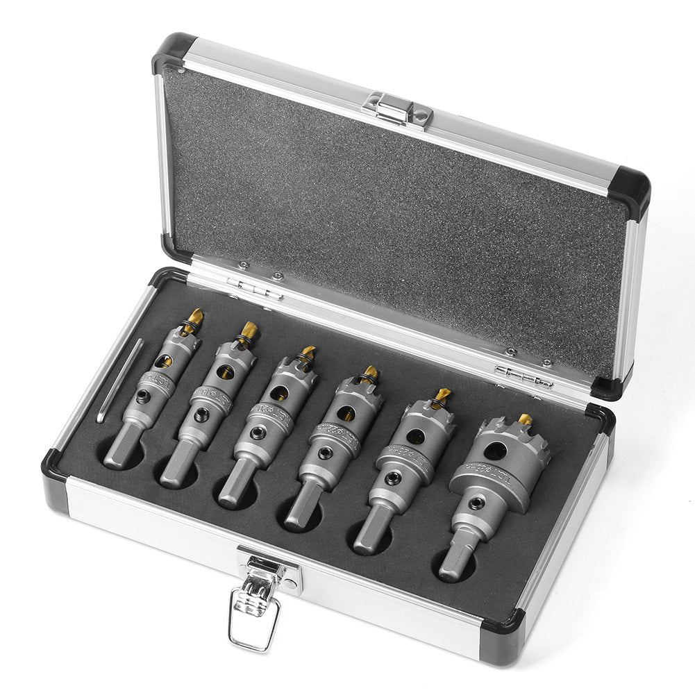 6-10 piece set of Yunica hole opener TCT carbide reaming metal thick iron plate aluminum alloy reaming drill bit