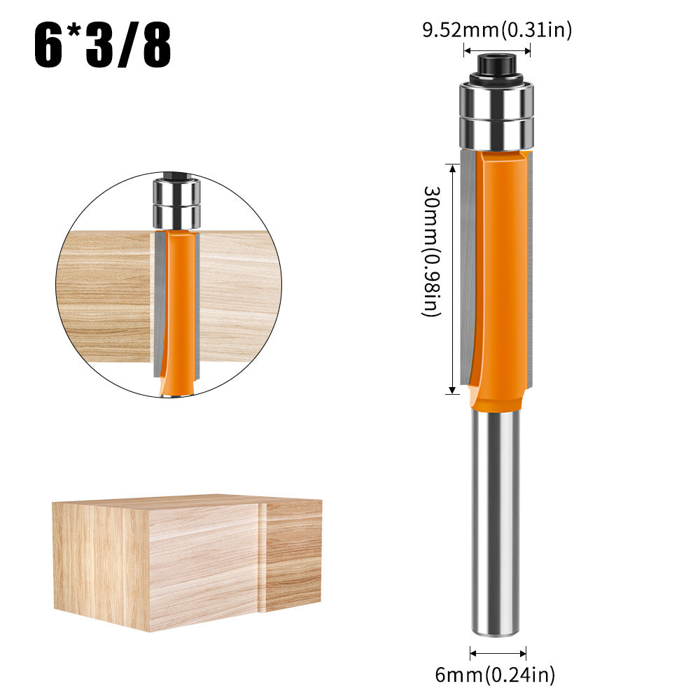Head double bearing trimming knife arc knife, decoration woodworking furniture engraving knife head, woodworking trimming milling cutter wholesale