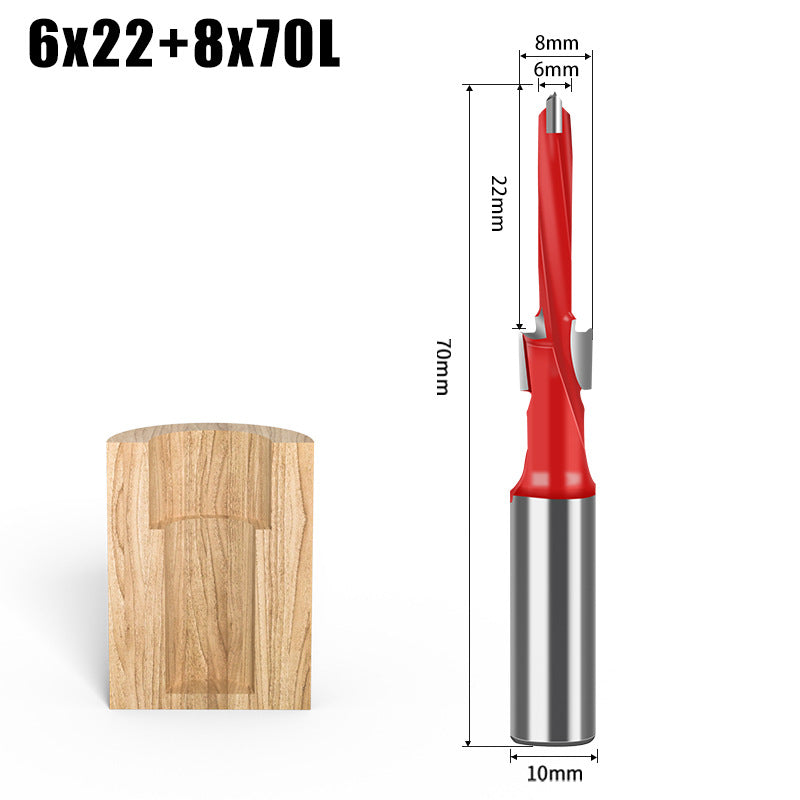 Step Drill Three-in-One Drill Secondary Drill Alloy Woodworking Step Drill Side Hole Machine Drill Bag Countersunk Hole Woodworking Row Drill Bit