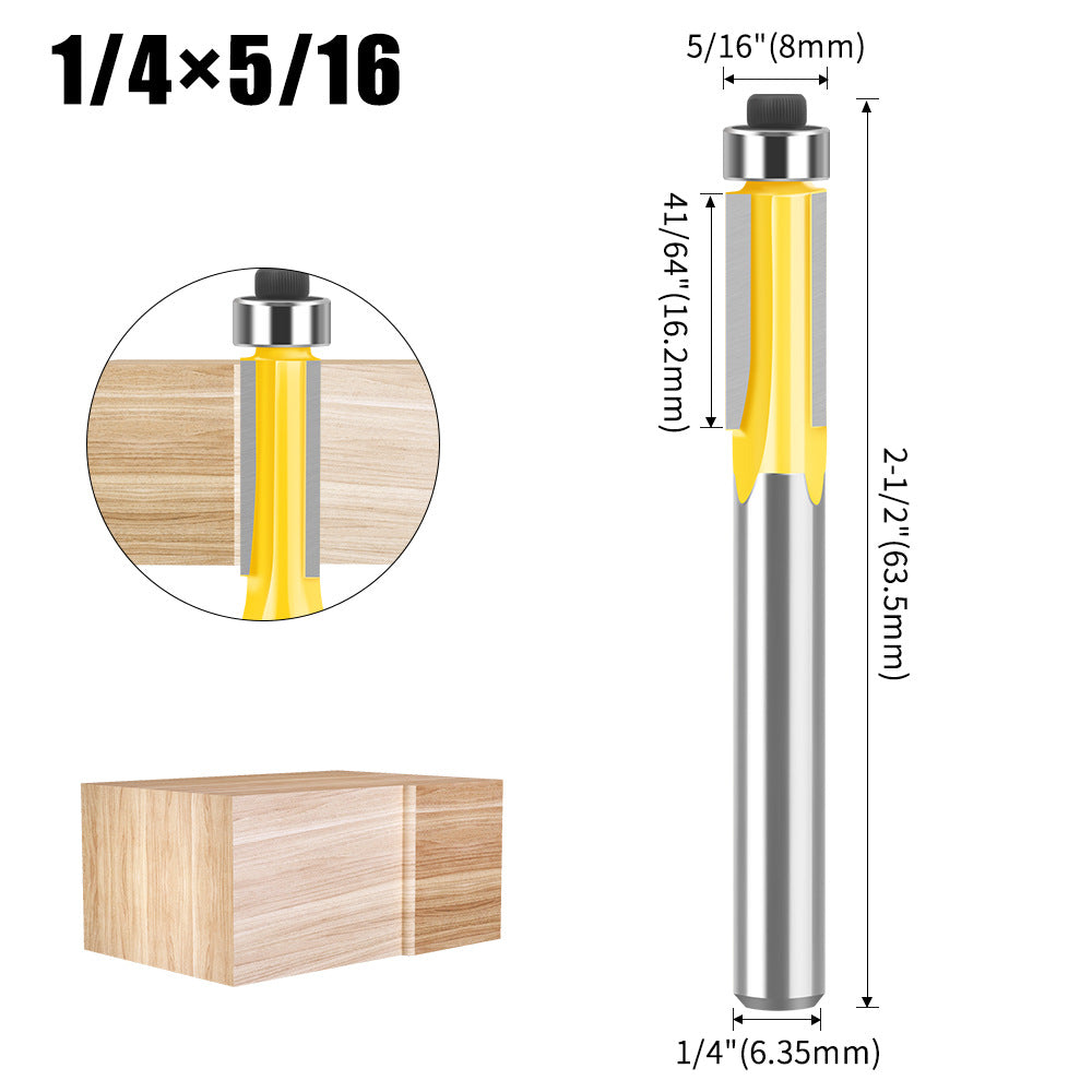 Three-blade trimming knife woodworking router milling woodworking milling cutter trimming machine milling cutter imitation slotting knife trimming knife
