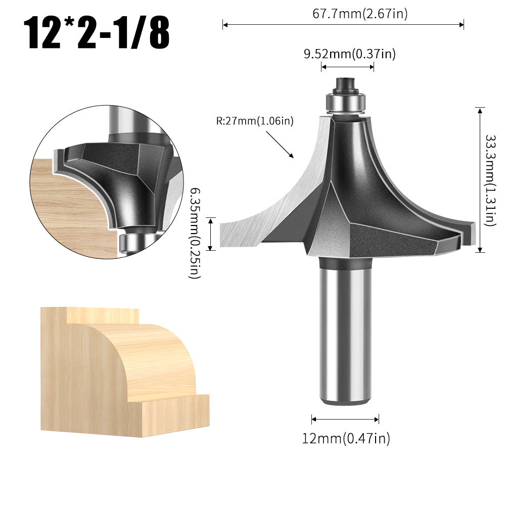 Woodworking Minzai Knife 6 Handles 12 Handles Line Knife Cabinet Door Panel Slotting Edge Trimming Milling Knife Edge Trimming Machine Knife Gong Machine Knife Carving