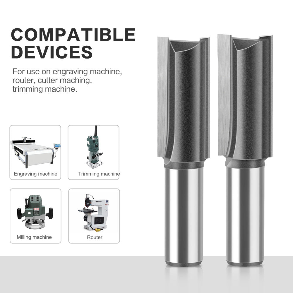 Woodworking milling cutter 1/2 handle extended straight blade length 40mm slotted straight cutter notch cutter slotted milling cutter woodworking tools