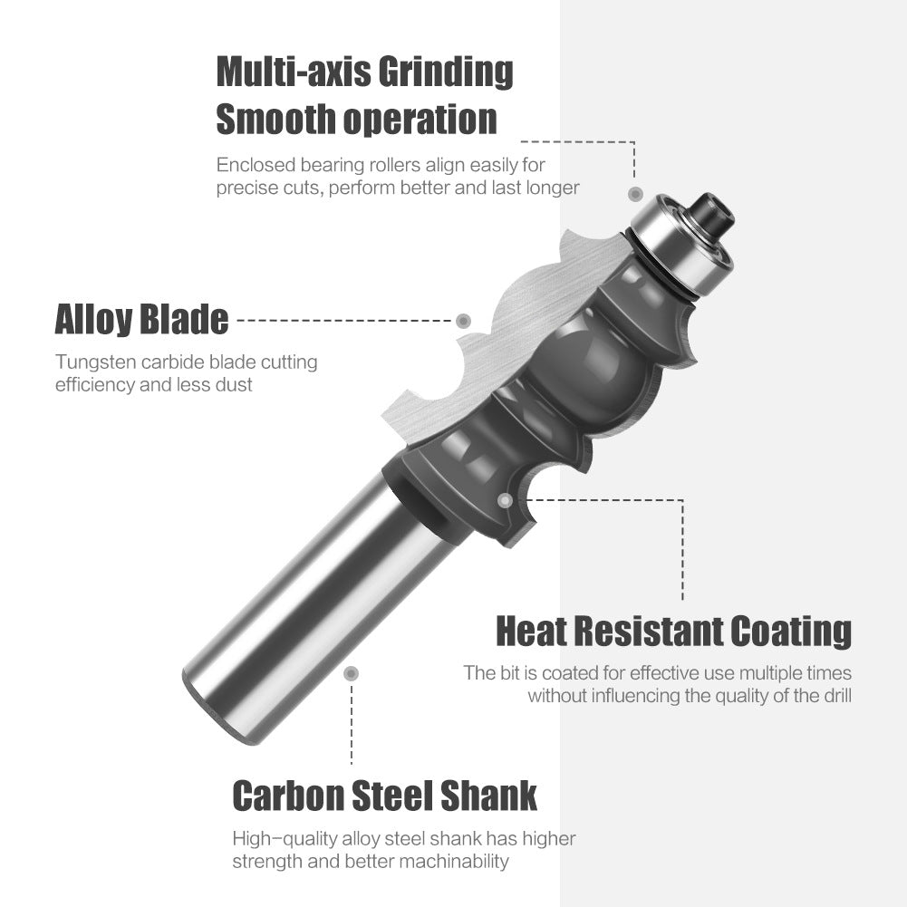 1/2 handle 12 handle double leaf armrest knife double leaf armrest knife engraving machine milling cutter line cutter woodworking milling cutter woodworking knife