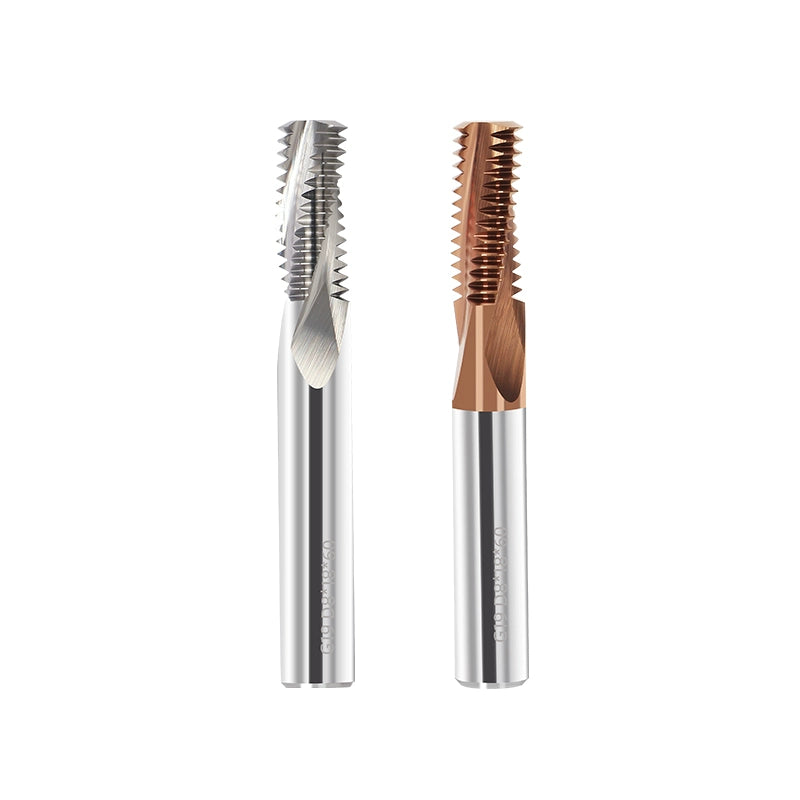 Inch tungsten steel cylindrical pipe thread milling cutter sealed type CNC numerical control tool G1/4 steel coating