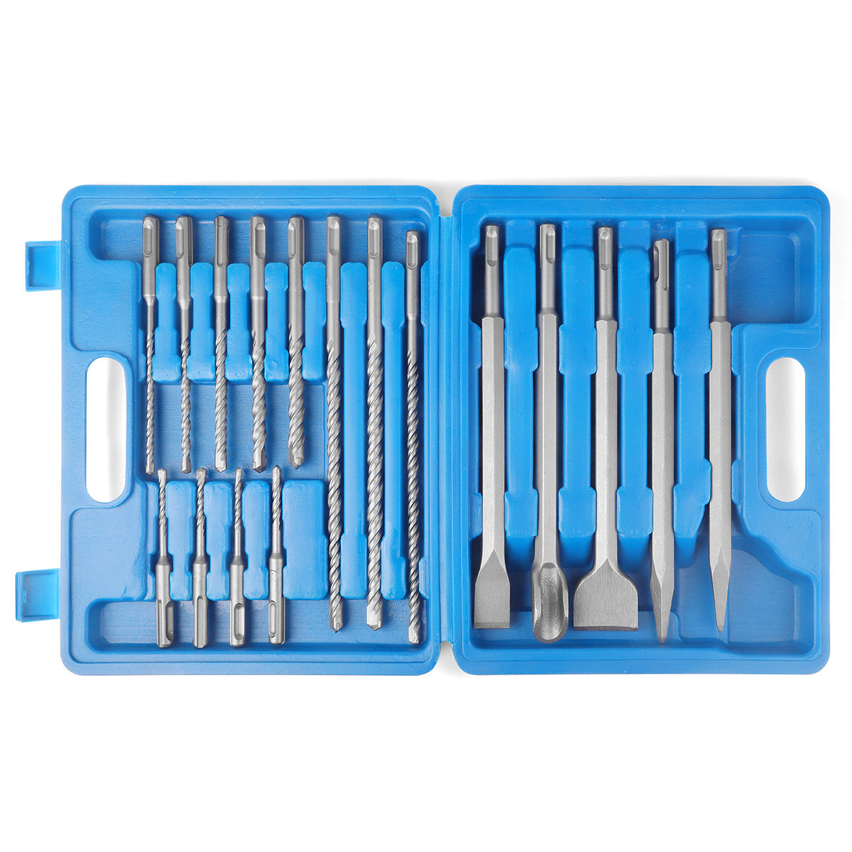 Drill bit chisel set, drill bit set round handle, pointed chisel flat chisel, masonry chisel concrete, electric power steel chisel
