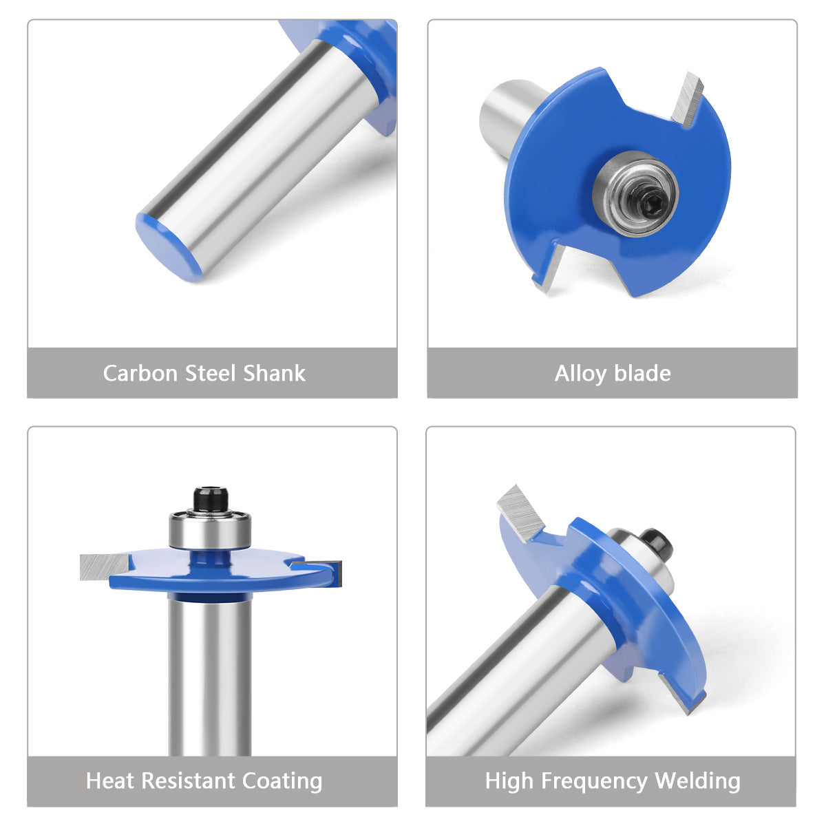 Ball T-knife 1/4 handle 1/2 handle, woodworking milling cutter slotting cutter alloy cutter side handle trimming machine knife engraving machine
