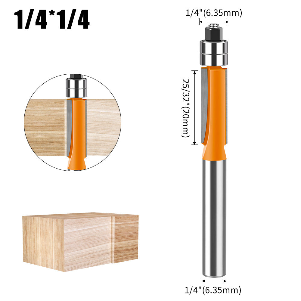 Head double bearing trimming knife arc knife, decoration woodworking furniture engraving knife head, woodworking trimming milling cutter wholesale