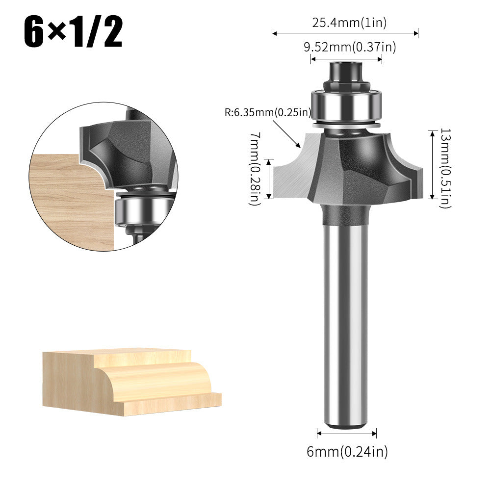 Woodworking Minzai Knife 6 Handles 12 Handles Line Knife Cabinet Door Panel Slotting Edge Trimming Milling Knife Edge Trimming Machine Knife Gong Machine Knife Carving
