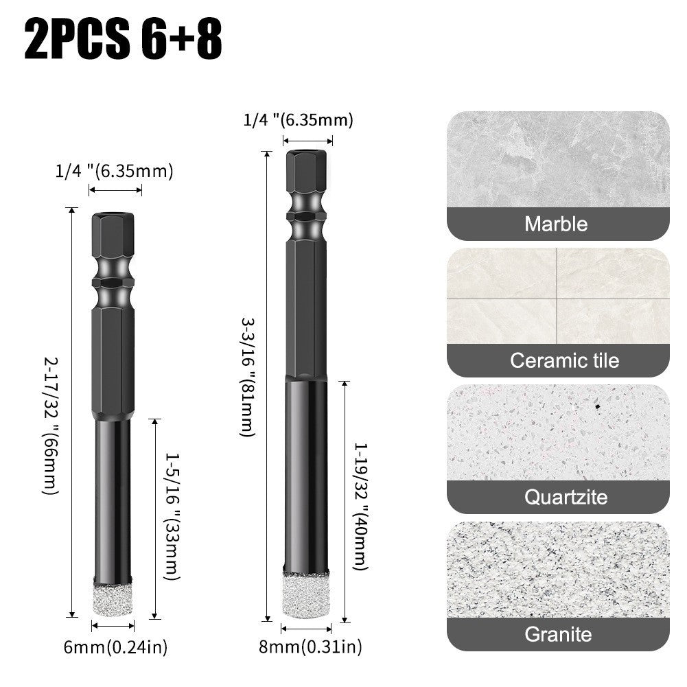 Emery professional stone hole opener, ceramic tile marble dry drilling bit, stone slate drilling bit
