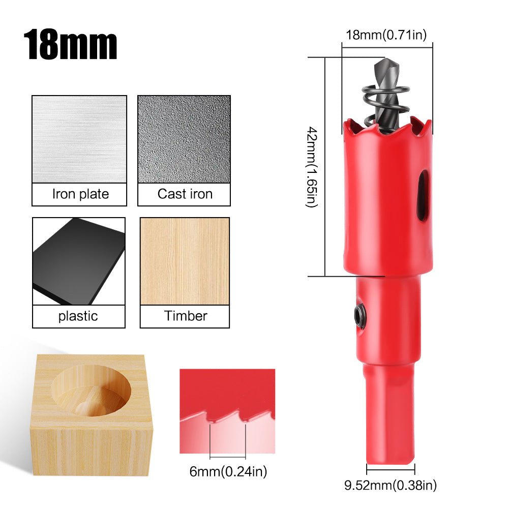M42 Bi Metal Hole Saw Set for Wood Metal Pipe Aluminum Drywall Drilling PV Woodworking Kit