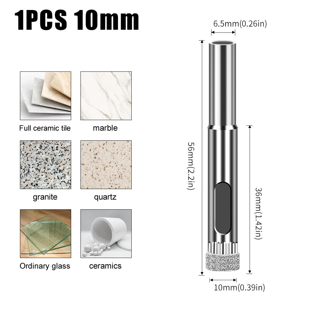Diamond high-quality integrated steel glass drill bit, tile wall marble hole punch, electroplated drill bit glass opening