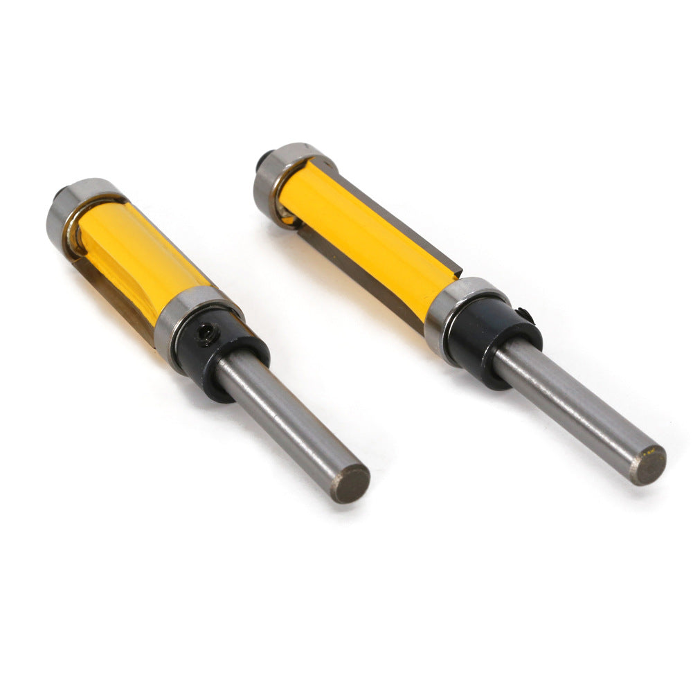 High-grade copy trimming cutter woodworking router woodworking milling cutter copy slotting cutter double bearing trimming cutter