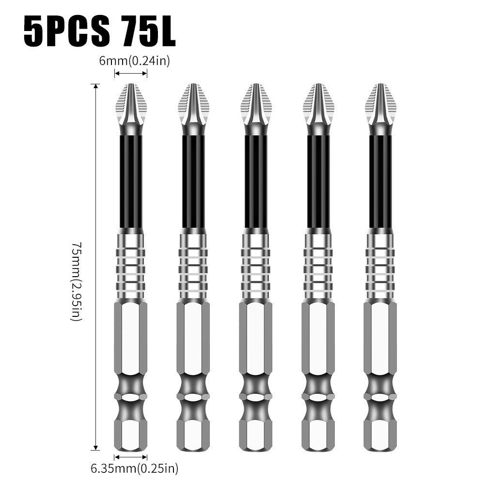 K5 anti-skid batch S2 strong magnetic 5A black anti-skid cross batch, hand drill electric screwdriver high hardness