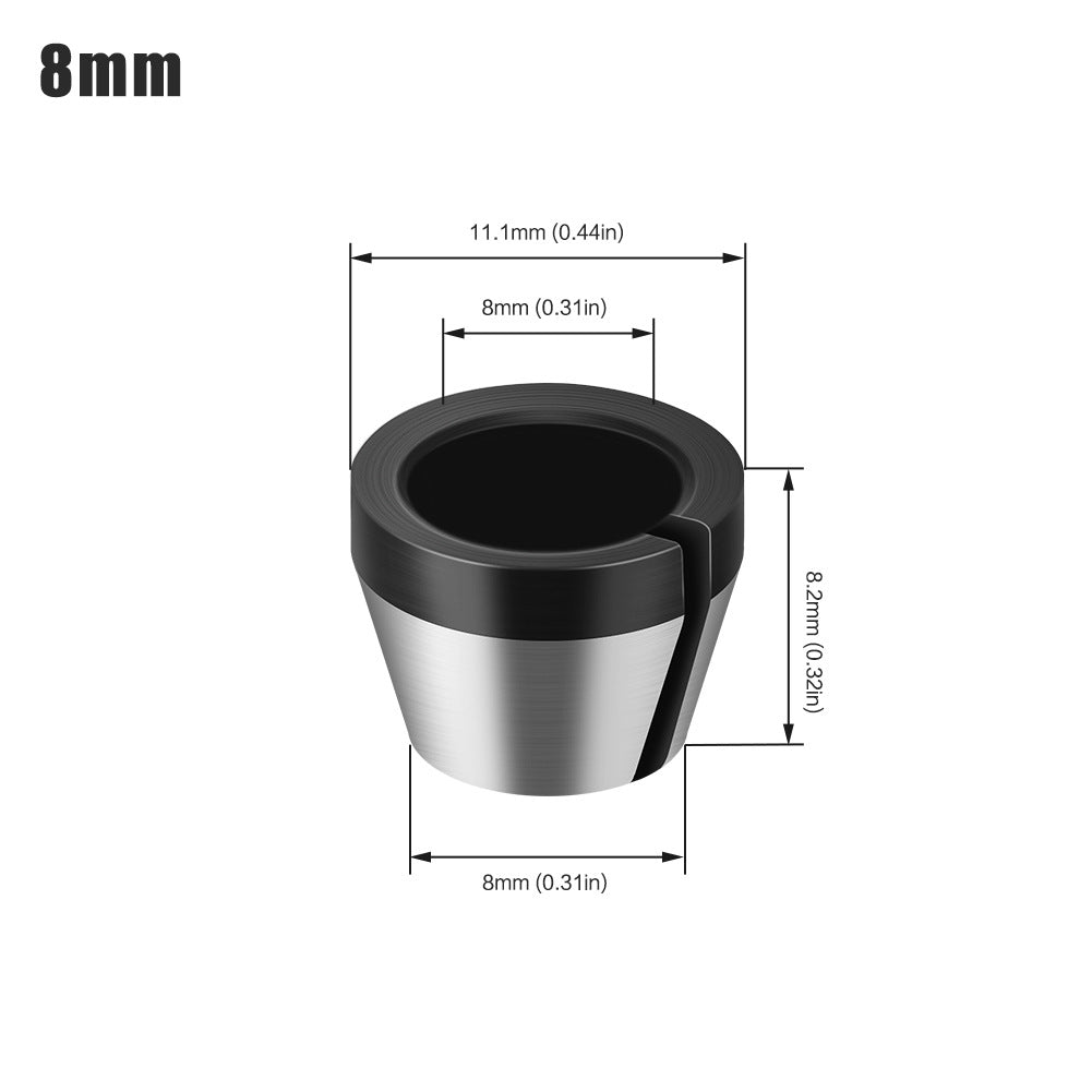 6mm8mm trimmer nut chuck, chuck nut set mill conversion sleeve, milling cutter accessories jacket
