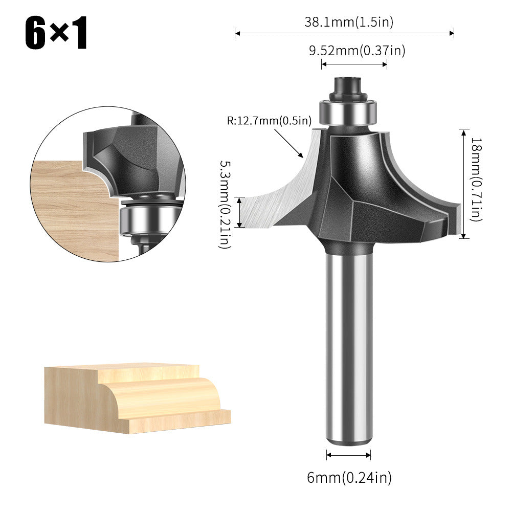 Woodworking Minzai Knife 6 Handles 12 Handles Line Knife Cabinet Door Panel Slotting Edge Trimming Milling Knife Edge Trimming Machine Knife Gong Machine Knife Carving