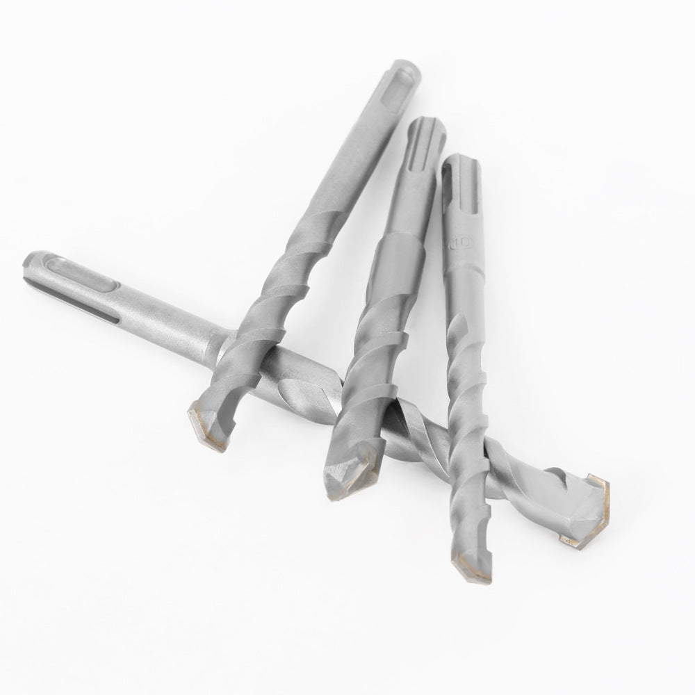 One word drill bit, impact electric hammer drill bit, tungsten steel alloy drill bit 6mm round handle alloy concrete through wall drilling